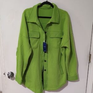 NWT Women's Green Shirt Jacket
